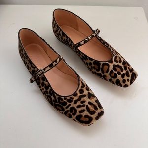 J. Crew Anya Mary Jane Flats in Leopard